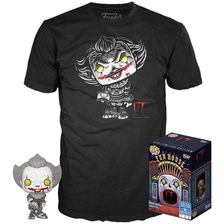 Funko Pop & T-Shirt Set IT 2 Penywise (830) Medium Size Tee, Verzamelen, Poppetjes en Figuurtjes, Nieuw, Ophalen of Verzenden