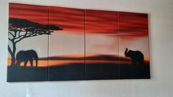 4-delig canvas  beschikbaar voor biedingen