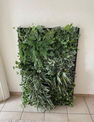 Kunstplantenwand 120 x 80 cm beschikbaar voor biedingen