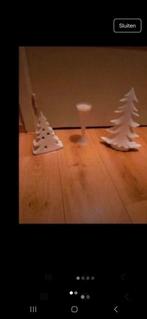 3 witte grote kerst stukken 1 kerstboom brand, Diversen, Kerst, Ophalen of Verzenden, Zo goed als nieuw