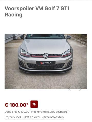 Maxton voorspoiler te koop van golf 7 GTI beschikbaar voor biedingen