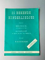 🍄 Kinderliedjes ( noten ) voor Melodica en Blokfluit, Muziek en Instrumenten, Bladmuziek, Ophalen of Verzenden, Zo goed als nieuw