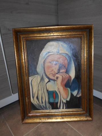 Belle peinture ancienne - F. Denil, Enlèvement ou Envoi