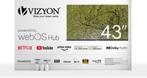 Vizyon VZ43EU7100 - 43 pouces - webOS - LED 4K - 2024, TV, Hi-fi & Vidéo, Télévisions, Neuf, Autres marques, QLED, 50 Hz