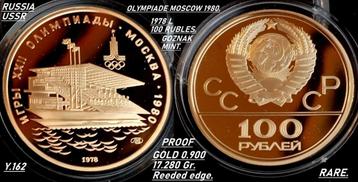 Olympiade Moscow 1980 - 100 Rubles - 1/2 oz goud beschikbaar voor biedingen