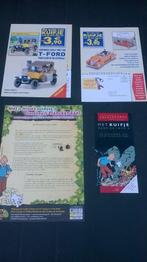 Kuifje: 4 verschillende flyers, Boeken, Gelezen, Verzenden, Eén stripboek, Herge