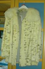 manteau 3/4 en vison blanc, Kleding | Dames, Jassen | Winter, Sans marque, Maat 38/40 (M), Ophalen of Verzenden, Wit