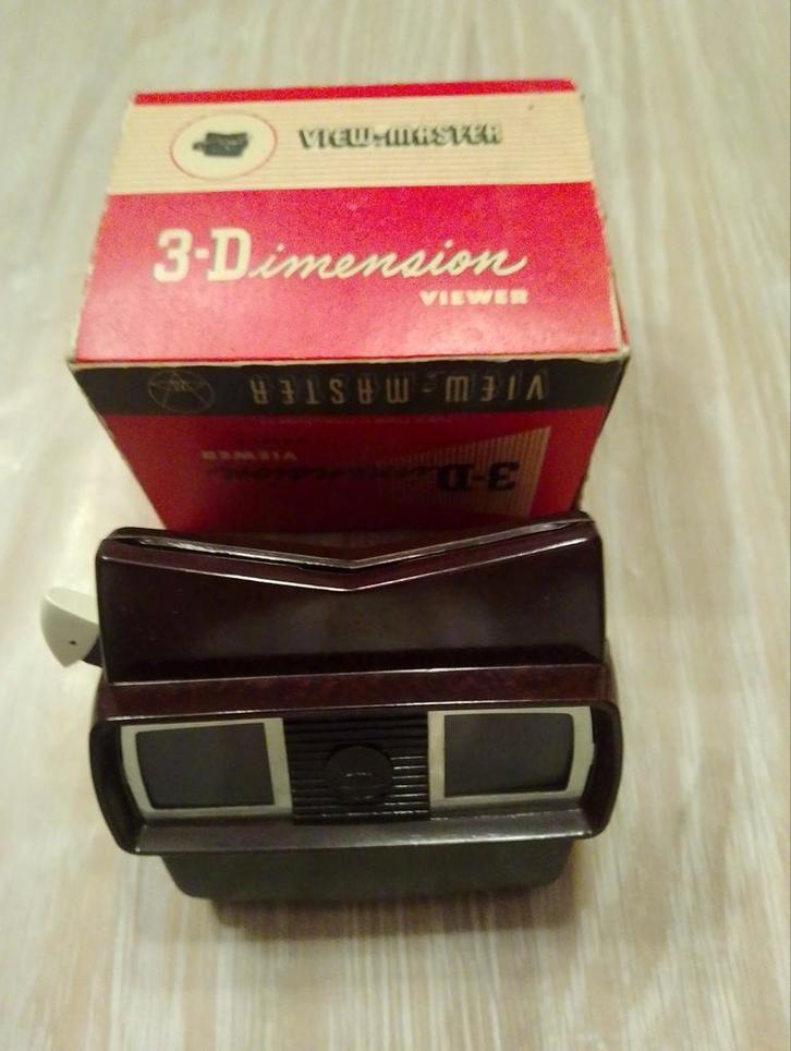 View Master 3Dimension - 1951 type E met box, Verzamelen, Foto-apparatuur en Filmapparatuur, Ophalen of Verzenden