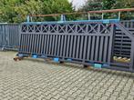 Woodlook schuifpoort nieuw model: 400x150cm zwart compleet!, Staal, Verzenden, Schuifpoort, Nieuw