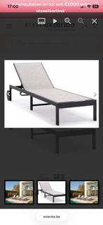 2 Ligstoelen, Tuin en Terras, Ophalen, Zo goed als nieuw, Aluminium, Verstelbaar