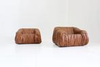 Set Piumino design lounge stoelen Jonathan de Pas, Huis en Inrichting, 100 tot 125 cm, Gebruikt, Leer, 100 tot 125 cm
