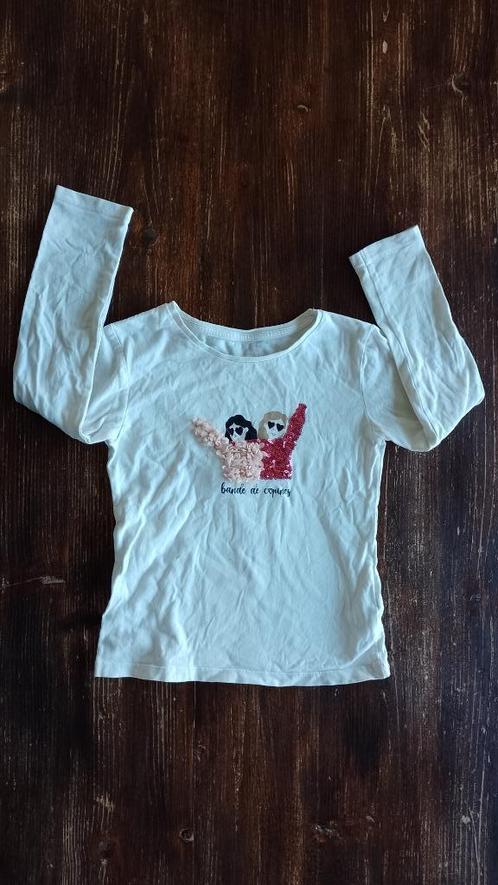 T-shirt TAO 6-7 ans, Kinderen en Baby's, Kinderkleding | Maat 116, Gebruikt, Meisje, Overige typen, Ophalen of Verzenden
