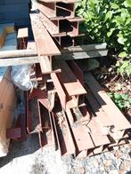 Lot poutre  acier 15 pièces longueur de 1m a 5;5 m, Ophalen, Zo goed als nieuw, Balk