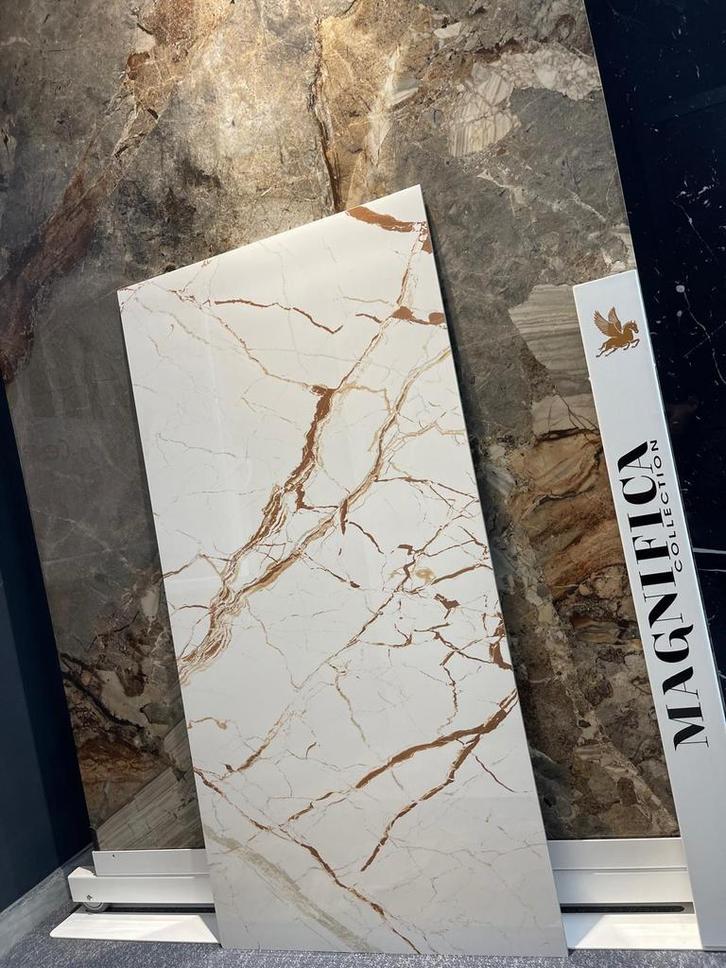 🚨Carrelage 60x120 marbré Gold POLI RECTIFIÉ 1er choix❗️, Doe-het-zelf en Bouw, Tegels, Nieuw