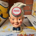 Coca cola hoofd in gietijzer . Origineel . Spaarpot ., Verzamelen, Ophalen of Verzenden