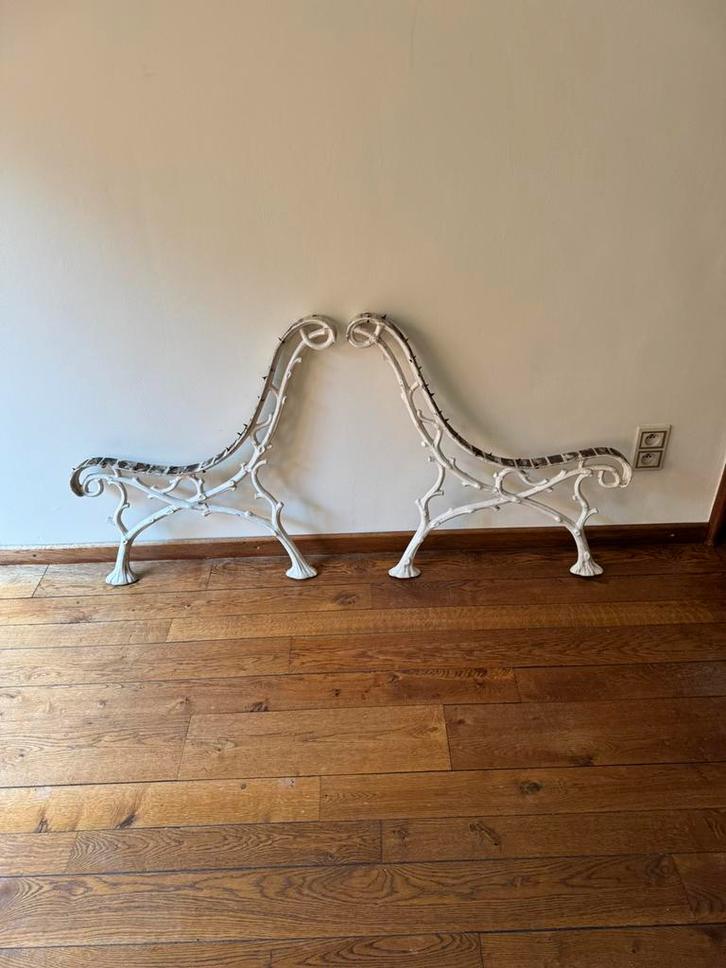 Pieds de banc de jardin en fonte, Jardin & Terrasse, Bancs de jardin, Utilisé, Métal, Enlèvement