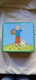 Kuifje met bloemen -2004- blikken doos, Tintin, Utilisé, Enlèvement ou Envoi