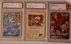 3 graded Pokémon kaarten (Charizard,zapdos, blastoise), Hobby en Vrije tijd, Ophalen of Verzenden, Zo goed als nieuw