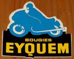 Vintage sticker Eyquem Bougies retro autocollant moto, Verzamelen, Auto of Motor, Ophalen of Verzenden, Zo goed als nieuw