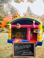Te koop springkasteel flamingo, Hobby en Vrije tijd, Ophalen, Zo goed als nieuw