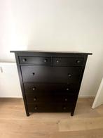 Hemnes Ikea Commode 6 tiroirs, brun noir, 108x131 cm, 5 tiroirs ou plus, 100 à 150 cm, Utilisé, 100 à 150 cm