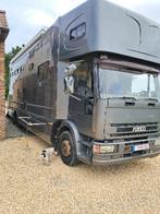 Paardenvrachtwagen / kampeerwagen te koop, Iveco, Particulier, 2 zetels, Zilver of Grijs
