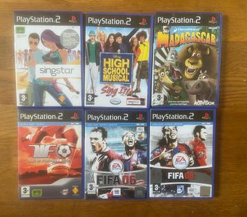 Jeux PlayStation PS2 singstar,fifa, Madagascar etc… beschikbaar voor biedingen