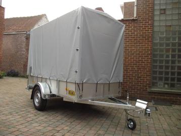 Verhuur aanhangwagens met huif (rijbewijs B) te 9300 Aalst, Ophalen