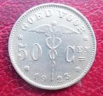 1923 Goed voor 50 centimen, Postzegels en Munten, Munten | België, Metaal, Losse munt, Verzenden