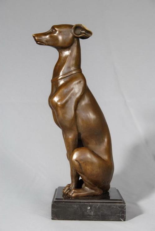 Art animalier - Lévrier de A.L.Barye - Sculpture bronze, Antiek en Kunst, Kunst | Beelden en Houtsnijwerken, Ophalen of Verzenden