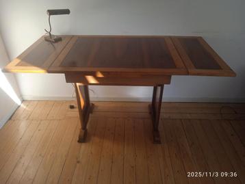 Kleine uitschuifbare Art Deco eettafel keukentafel bureau beschikbaar voor biedingen