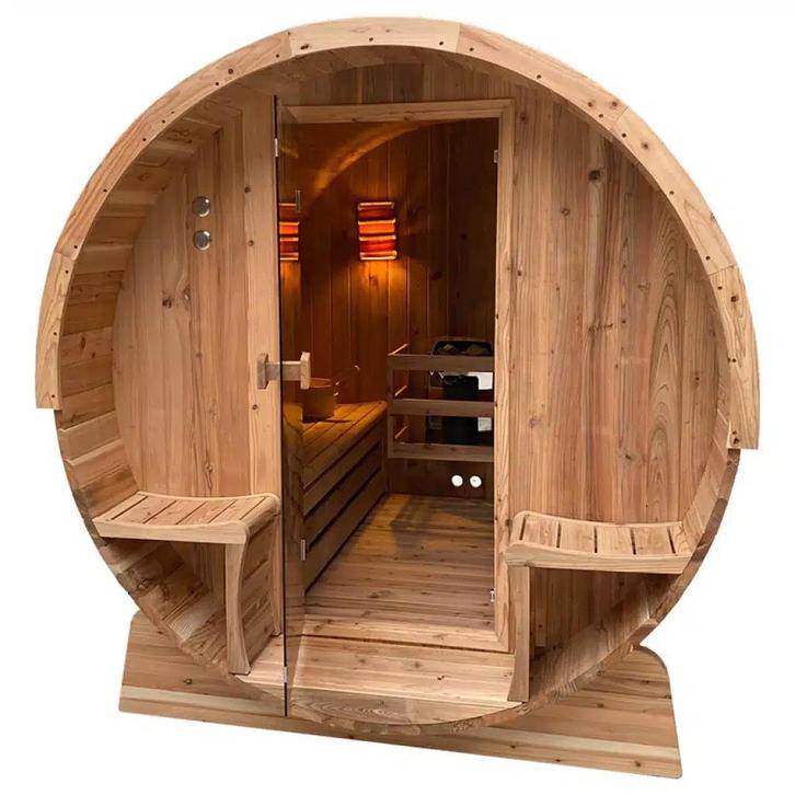 Barrel sauna TR 170 2 personen, Sport en Fitness, Sauna, Nieuw, Complete sauna, Fins of Traditioneel, Verzenden