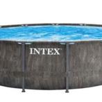 Zwembad intex. 4.57m diameter 122cm hoog met veel extra's, Tuin en Terras, Zwembaden, Ophalen, Gebruikt, 80 tot 120 cm, Rond