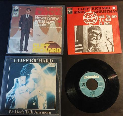 4 x Cliff Richard (45RPM), Cd's en Dvd's, Vinyl Singles, Gebruikt, Single, Pop, 7 inch, Ophalen of Verzenden