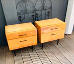 Set van 2 mooie vintage Nachtkastjes, Ophalen, Zo goed als nieuw, 45 tot 65 cm, Minder dan 55 cm