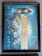 Ingelijste spreuk ‘Geloofd zij Jezus Christus, Huis en Inrichting, Woonaccessoires | Tekstborden en Spreuken, Ophalen, Gebruikt