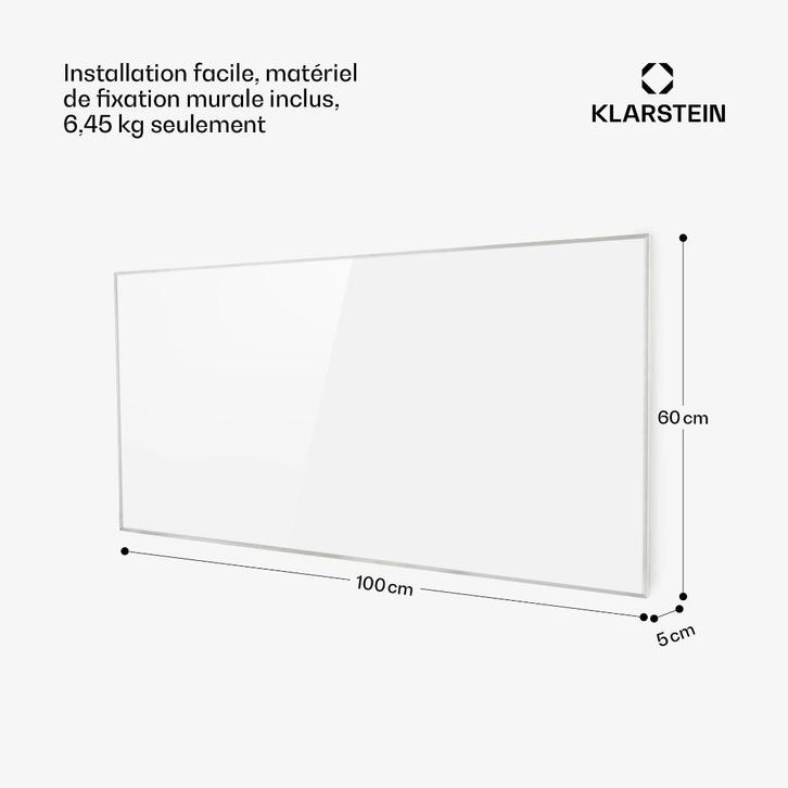 panneau chauffant infrarouge, Bricolage & Construction, Chauffage & Radiateurs, Utilisé, Radiateur, 500 à 800 watts, Enlèvement