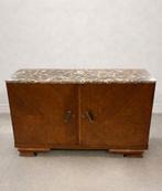 Prachtige vintage art deco style dressoir met marmeren blad!, Antiek en Kunst, Antiek | Meubels | Kasten, Ophalen