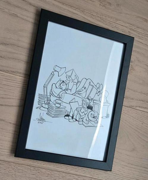 ORIGINELE tekening FC DE KAMPIOENEN, Verzamelen, Stripfiguren, Ophalen of Verzenden