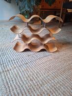 wijnrekje eikenhout, Huis en Inrichting, Woonaccessoires | Wijnrekken, Ophalen, 5 tot 15 flessen, Zo goed als nieuw, Minder dan 50 cm