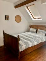 Vintage bed met matras 1.40 m, Huis en Inrichting, Slaapkamer | Complete slaapkamers, Ophalen, Zo goed als nieuw