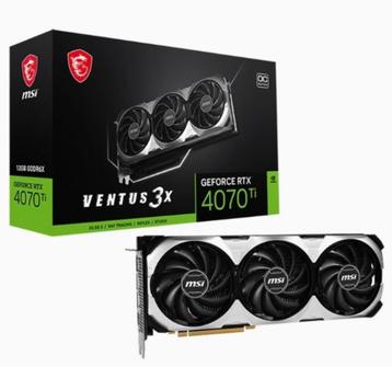 MSI GeForce RTX 4070 Ti VENTUS 3X E1 12G OC grafische kaart, Computers en Software, Videokaarten, PCI-Express 4, Nieuw, Ophalen of Verzenden