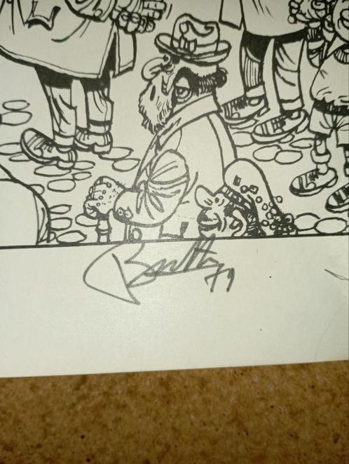 650) Slag om het Gravensteen met handtekening Buth ( pips ), Boeken, Stripverhalen, Gelezen, Eén stripboek, Ophalen of Verzenden