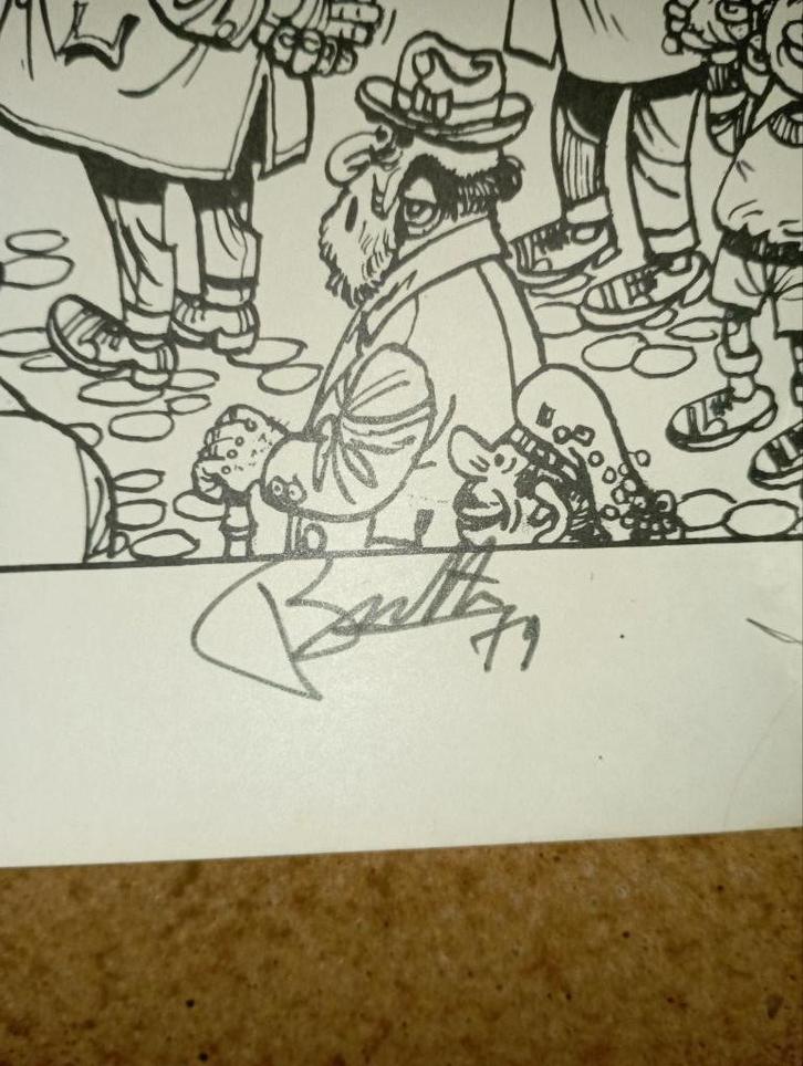 650) Slag om het Gravensteen met handtekening Buth ( pips ), Boeken, Stripverhalen, Gelezen, Eén stripboek, Ophalen of Verzenden