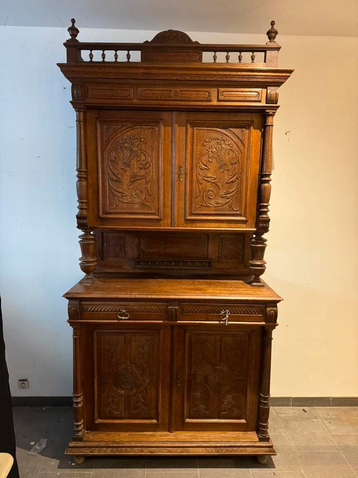 Buffet Malinois en chêne, Huis en Inrichting, Kasten | Buffetkasten, Eikenhout, Ophalen