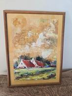 Schilderij De Gezelle Edgard in Baarle Drongen, Antiek en Kunst, Kunst | Schilderijen | Klassiek, Ophalen of Verzenden