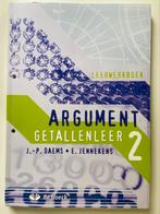 Leerwerkboek wiskunde Argument, Jennekens, Enlèvement ou Envoi, Néerlandais