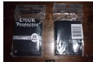 DECK PROTECTOR SLEEVES BLACK MAT ULTRA P.RO - 4 voor 6 !   beschikbaar voor biedingen