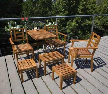 Houten bank - chitchat meubel - 5 delige tuinset balkonset beschikbaar voor biedingen