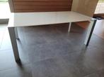 Table salle à manger laquée blanc 6 à 12 personnes, Maison & Meubles, Laqué blanc, Enlèvement, Utilisé, 50 à 100 cm